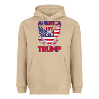 Mushroom Trump America First Eagle Heavyweight Hoodie - Bettercallsaul