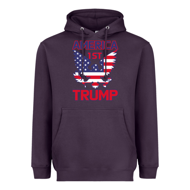 Trump America First Eagle Heavyweight Hoodie by Bettercallsaul | Teevron