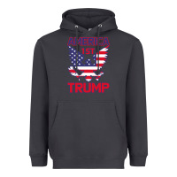 Smoke Trump America First Eagle Heavyweight Hoodie - Bettercallsaul