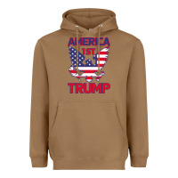 Toasted Coconut Trump America First Eagle Heavyweight Hoodie - Bettercallsaul