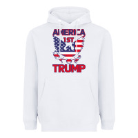 White Trump America First Eagle Heavyweight Hoodie - Bettercallsaul