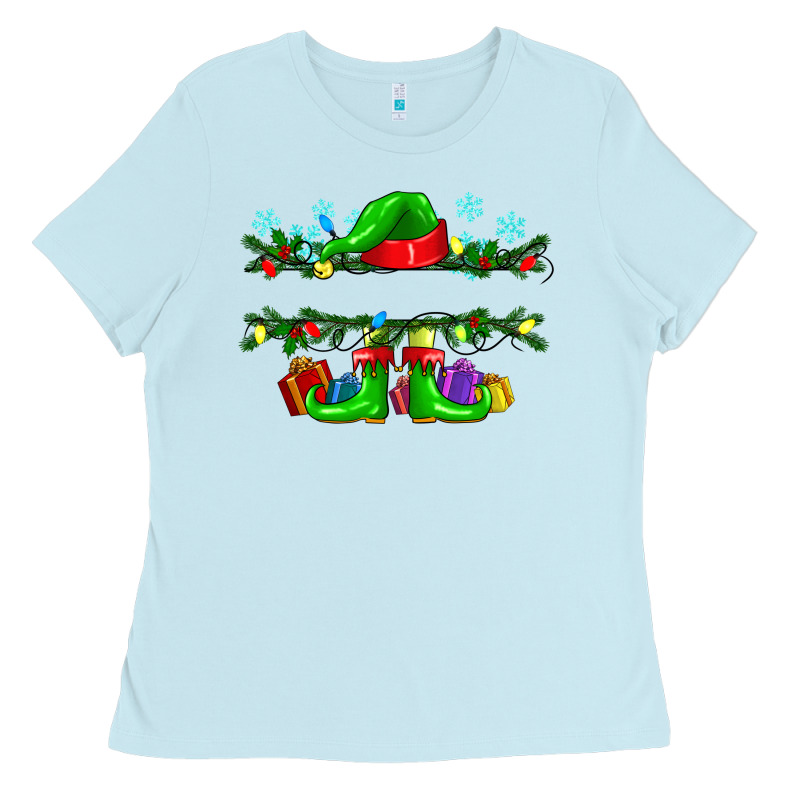 Custom Name Christmas Elf Ladies Tee by texasbilliewilder | Teevron