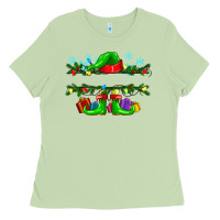 Matcha custom name christmas elf Ladies Tee - texasbilliewilder