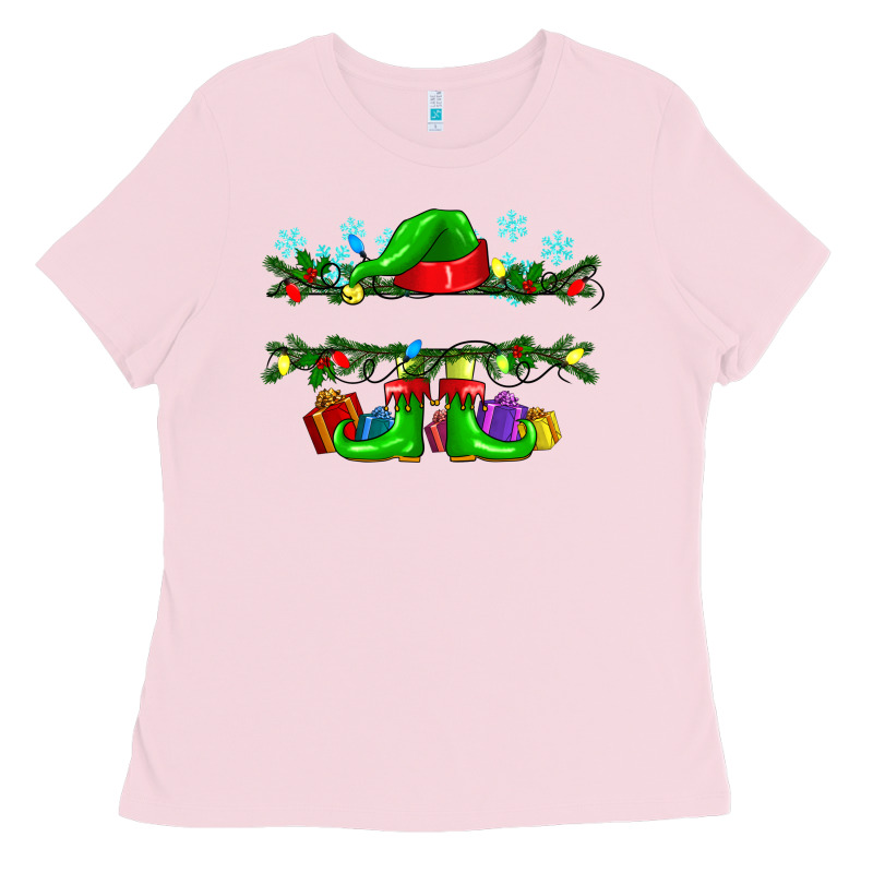 Custom Name Christmas Elf Ladies Tee by texasbilliewilder | Teevron