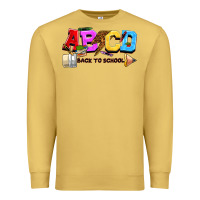 Antique Gold abcd back to school Premium Sweatshirt - NancyCooperArtShop