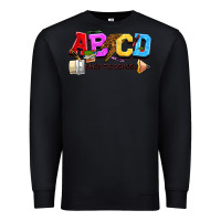 Black abcd back to school Premium Sweatshirt - NancyCooperArtShop
