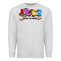 Dove Grey abcd back to school Premium Sweatshirt - NancyCooperArtShop