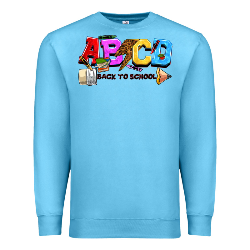 Abcd Back To School Premium Sweatshirt by NancyCooperArtShop | Teevron