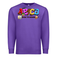 Purple abcd back to school Premium Sweatshirt - NancyCooperArtShop