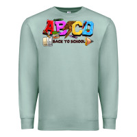 Seafoam abcd back to school Premium Sweatshirt - NancyCooperArtShop