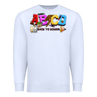 White abcd back to school Premium Sweatshirt - NancyCooperArtShop