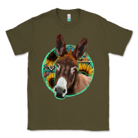 Army Green aztec backsground donkey Classic Tee - Jasminsmagicworld