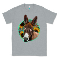 Heather Grey aztec backsground donkey Classic Tee - Jasminsmagicworld