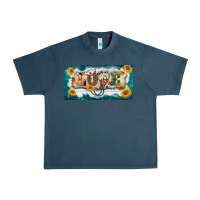 Midnight Navy western love nurse license plate template Urban Heavy Tee - BarkalooDesign