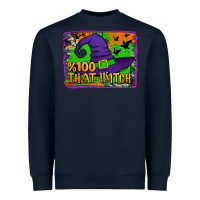 Navy Witch's Hat 100 That Witch Heavyweight Sweatshirt - Jasminsmagicworld