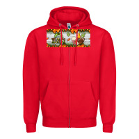 Red football dad Zipper Hoodie - BundleAndBundleShop