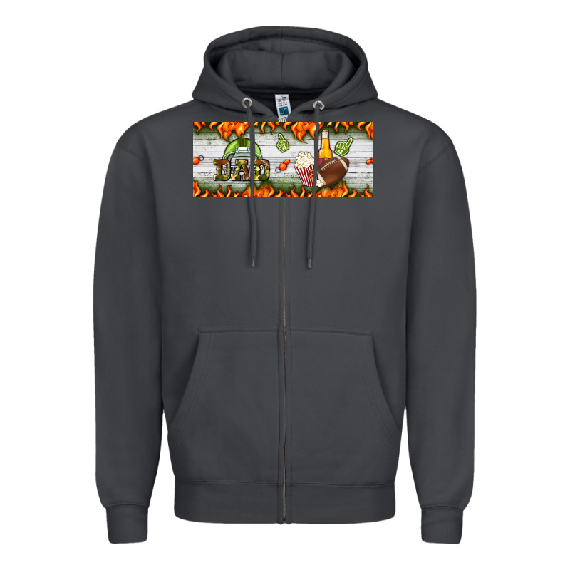 Football Dad Zipper Hoodie by BundleAndBundleShop | Teevron