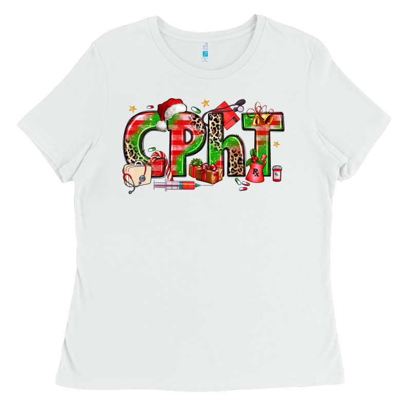 Christmas Cpht Pharmacy Technician Ladies Tee by texasbilliewilder | Teevron