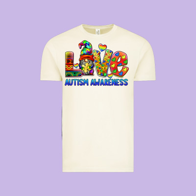 Autism Awareness Love Vintage Tee Designed By Barkaloodesign