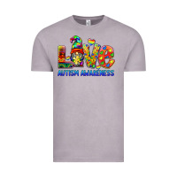 Vintage Zinc autism awareness love Vintage Tee - BarkalooDesign