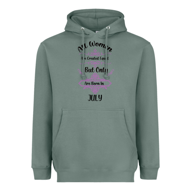 All Women Are Created Equal But Only The Smartest Are Born In July Bla Heavyweight Hoodie by Bettercallsaul | Teevron