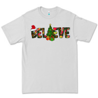 Dove Grey believe christmas Premium Tee - CowhideDigitalArt