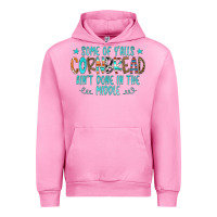 Fuchsia Pink Some Of Y'alls Cornbread Ain't Done In The Middle Urban Hoodie - CowCowDesign