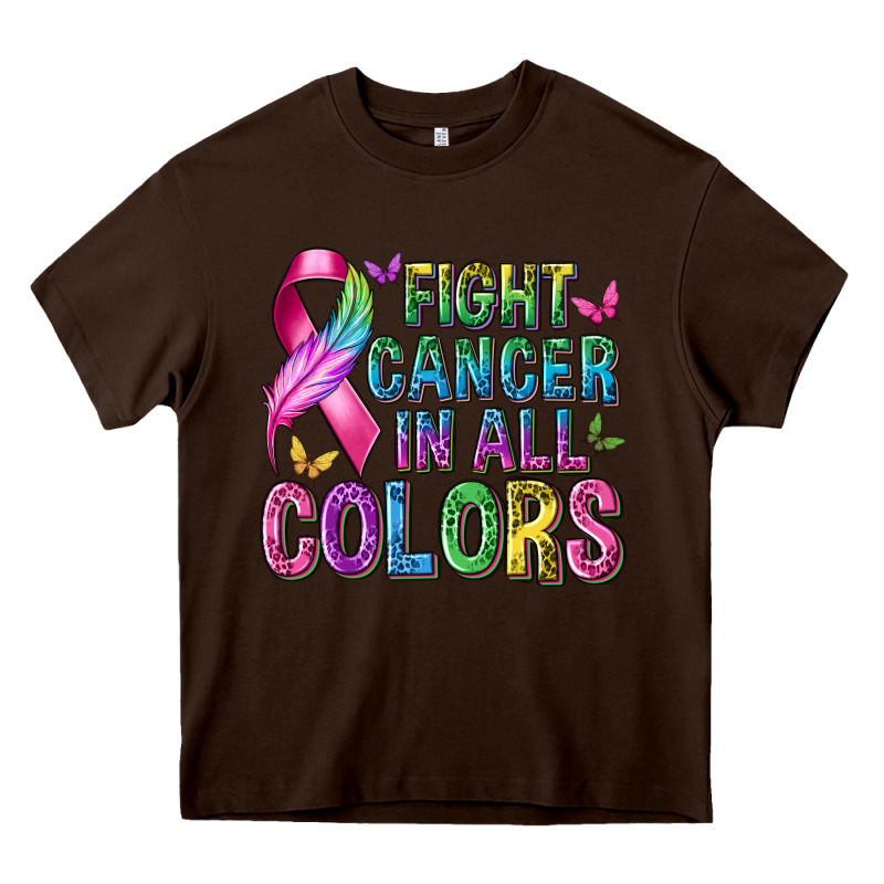 Fight Cancer In All Colors Heavy Core Tee by texasbilliewilder | Teevron