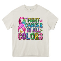 Cream fight cancer in all colors Heavy Core Tee - texasbilliewilder