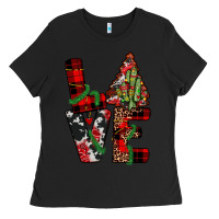 Black christmas love Ladies Tee - JahusDesignShop