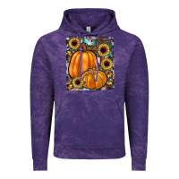 Cloud Purple sunflowers, pumpkin, cowhide, serape Vintage Hoodie - JahusDesignShop