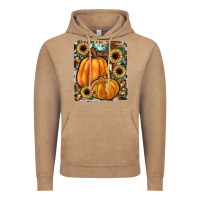Vintage Coffee sunflowers, pumpkin, cowhide, serape Vintage Hoodie - JahusDesignShop