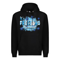 Black it's freezing season Premium Hoodie - texasbilliewilder