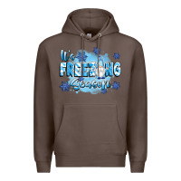 Coffee it's freezing season Premium Hoodie - texasbilliewilder