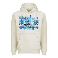 Oatmeal Heather it's freezing season Premium Hoodie - texasbilliewilder