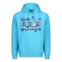 Ocean Blue it's freezing season Premium Hoodie - texasbilliewilder