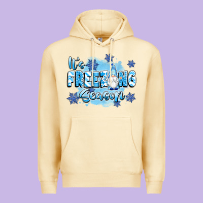It's Freezing Season Premium Hoodie Designed By Texasbilliewilder