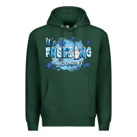 Sports Green it's freezing season Premium Hoodie - texasbilliewilder
