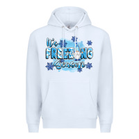 White it's freezing season Premium Hoodie - texasbilliewilder