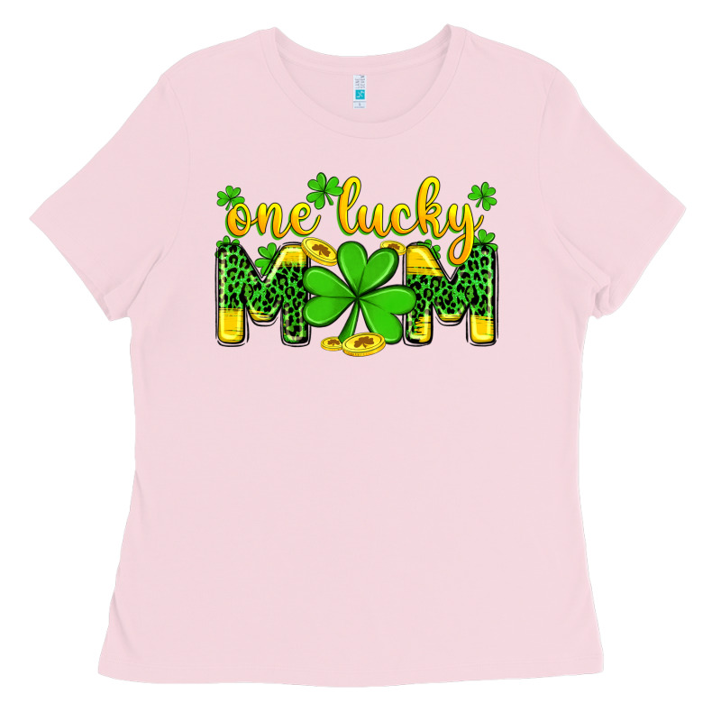 One Lucky Mom Ladies Tee by Zillion Design Studio | Teevron
