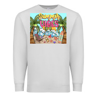 Dove Grey summer vibes Premium Sweatshirt - NancyCooperArtShop