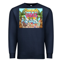 Navy summer vibes Premium Sweatshirt - NancyCooperArtShop