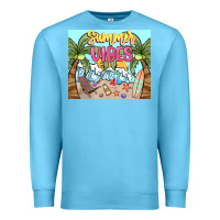 Ocean Blue summer vibes Premium Sweatshirt - NancyCooperArtShop