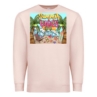 Pale Pink summer vibes Premium Sweatshirt - NancyCooperArtShop