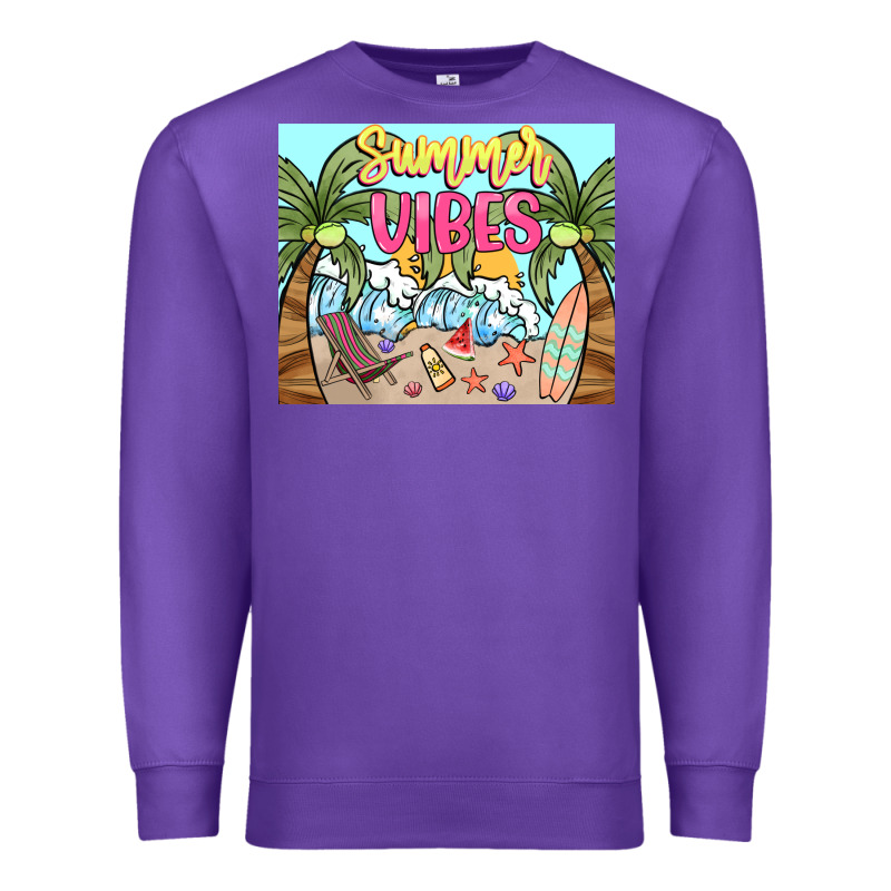 Summer Vibes Premium Sweatshirt by NancyCooperArtShop | Teevron