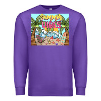 Purple summer vibes Premium Sweatshirt - NancyCooperArtShop