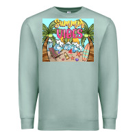 Seafoam summer vibes Premium Sweatshirt - NancyCooperArtShop