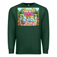 Sports Green summer vibes Premium Sweatshirt - NancyCooperArtShop