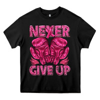 Black never give up cancer Heavy Core Tee - texasbilliewilder