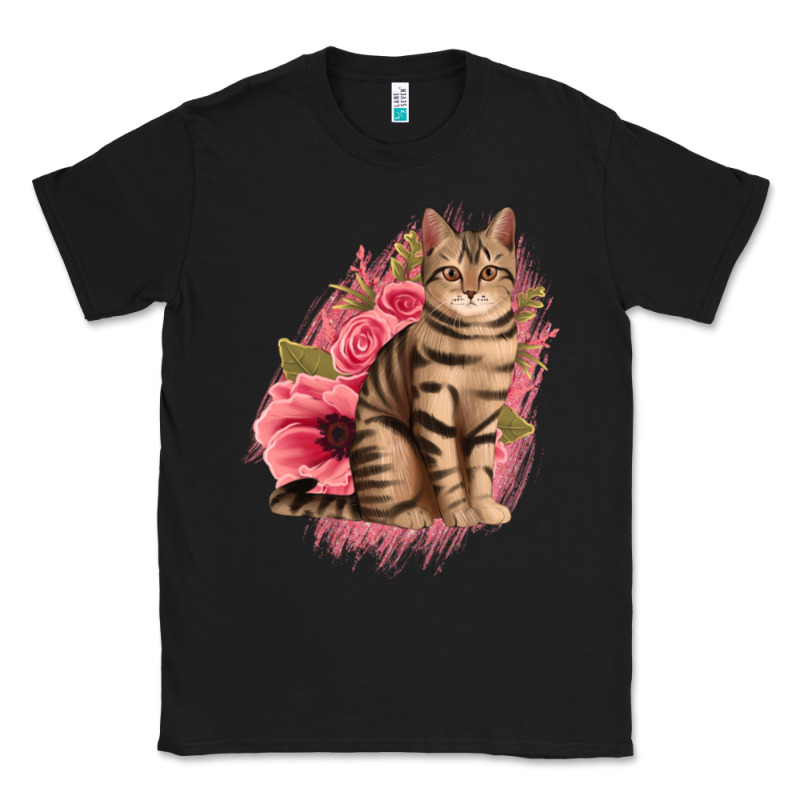 Floral Cat Classic Tee by Jasminsmagicworld | Teevron